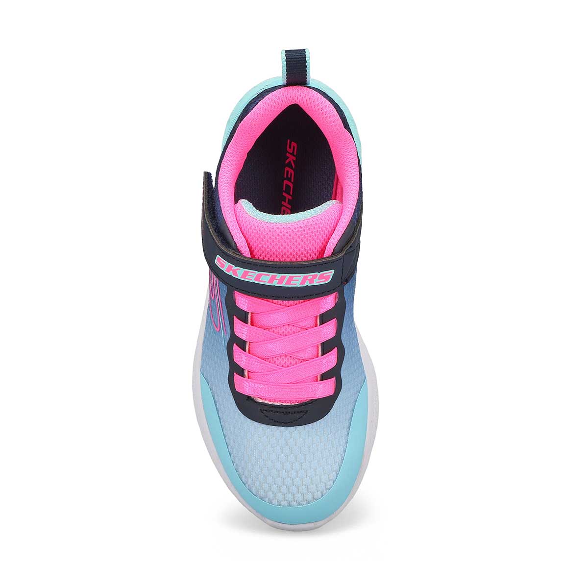 Girls' Microspec Max Plus - Echo Sprint Sneaker - Navy/Aqua