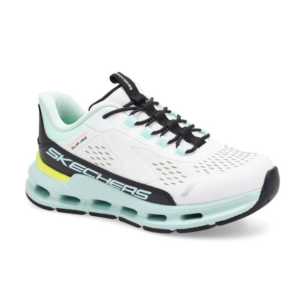 Baskets à enfiler GLIDE STEP + VISTA SLIP-INS, blanc/noir/turquoise, filles