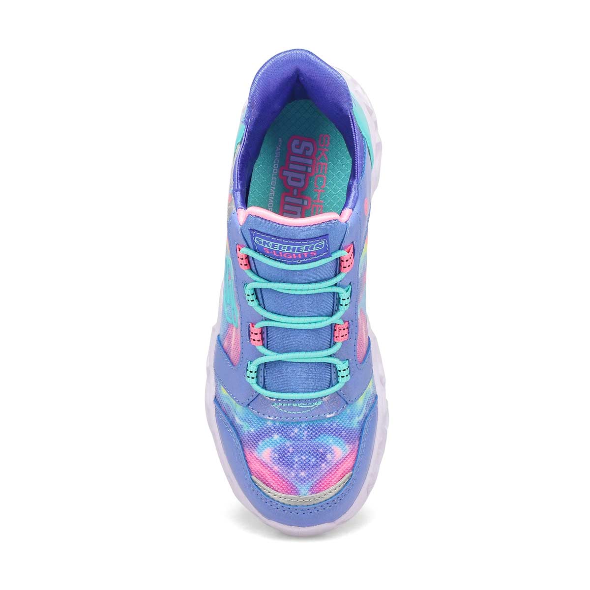 Girls' Galaxy Lights-Tie Die Slip-Ins Sneaker - Blue/Multi