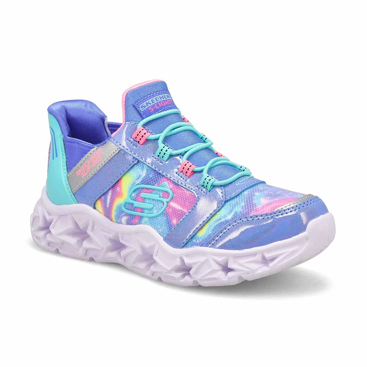 Girls' Galaxy Lights-Tie Die Slip-Ins Sneaker - Blue/Multi