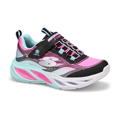 Grls Cosmic Glow Light Up Sneaker - Black/Multi