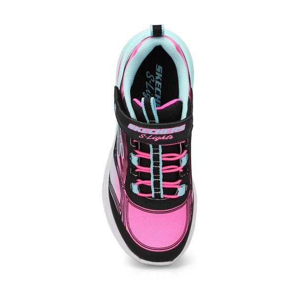 Girls'  Cosmic Glow Light Up Sneaker - Black/Multi