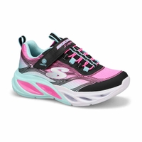 Girls'  Cosmic Glow Light Up Sneaker - Black/Multi