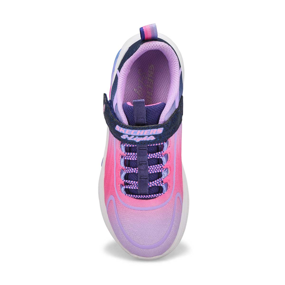 Girls'  Rainbow Cruisers Light Up Sneaker - Navy/Multi