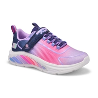 Girls'  Rainbow Cruisers Light Up Sneaker - Navy/Multi
