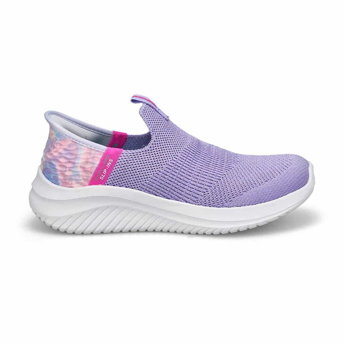 Girls'  Ultra Flex 3.0 Slip-Ins Sneaker - Lavender Mesh/Multi Trim