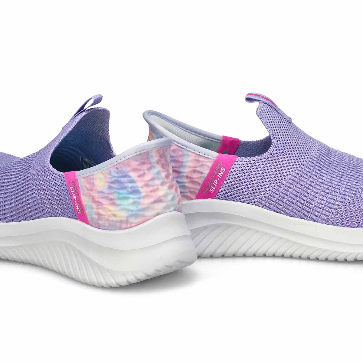 Girls'  Ultra Flex 3.0 Slip-Ins Sneaker - Lavender Mesh/Multi Trim