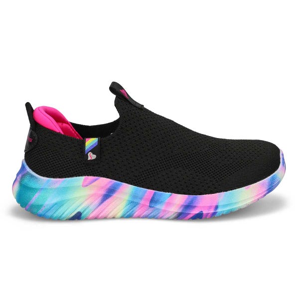 Girls'  Ultra Flex 3.0 Blissful Bay Sneaker - Black/Multi
