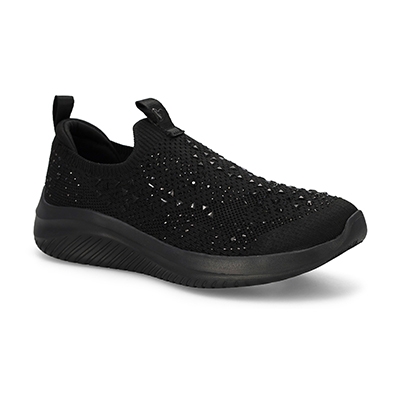 Grls Ultra Flex 3.0 Sparkle Show Stopper Sneaker - Light Pink/Multi
