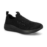 Girls'  Ultra Flex 3.0 Sparkle Show Stopper Sneaker - Light Pink/Multi