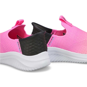 Girls'  Ultra Flex 3.0 Slip-Ins Sneaker - Pink/Bla