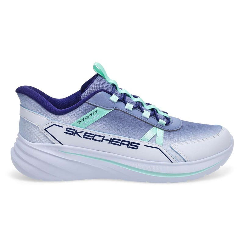 Girls'  Wave 92 Slip-Ins Sneaker - Light Blue/Multi