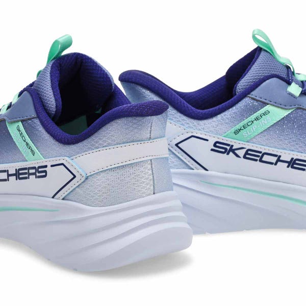 Girls'  Wave 92 Slip-Ins Sneaker - Light Blue/Multi