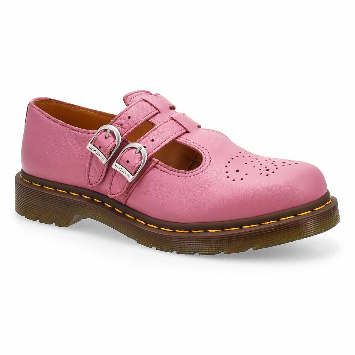 Women's Lds 8065 Virginia 2 Strap Mary Jane - Dusty Rose