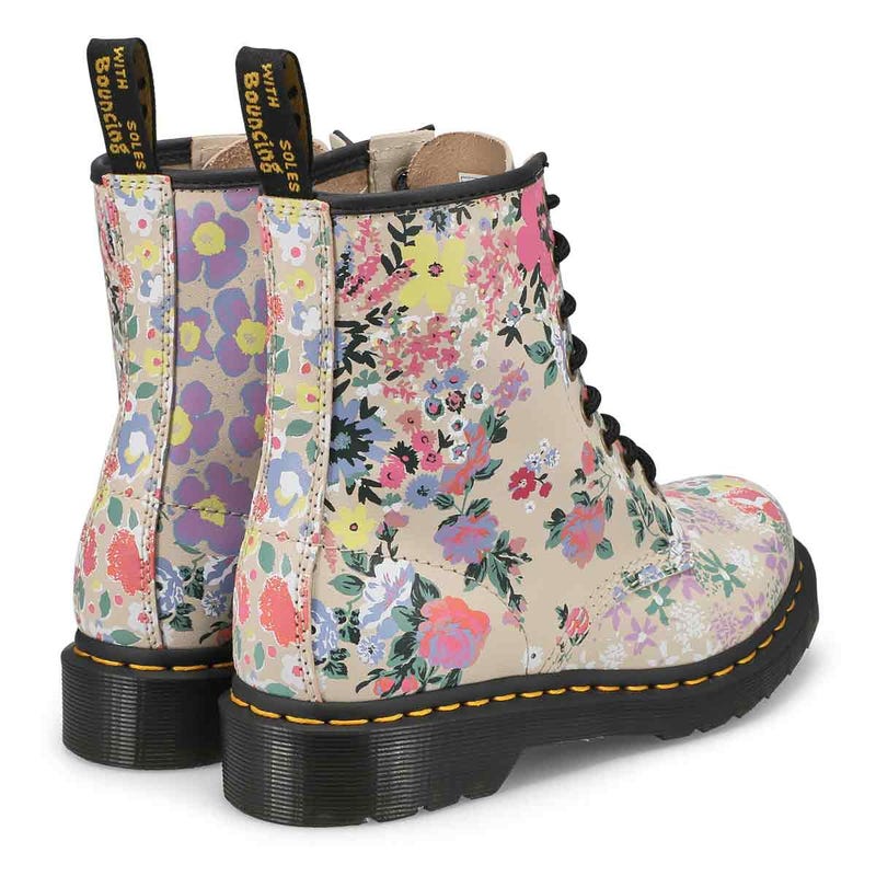 Women's 1460 Pascal Floral Mash Up 8-Eye Combat Boot - Multi