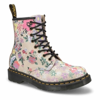 Botte militaire à 8 œillets 1460 PASCAL FLORAL MASH UP, multi, femmes