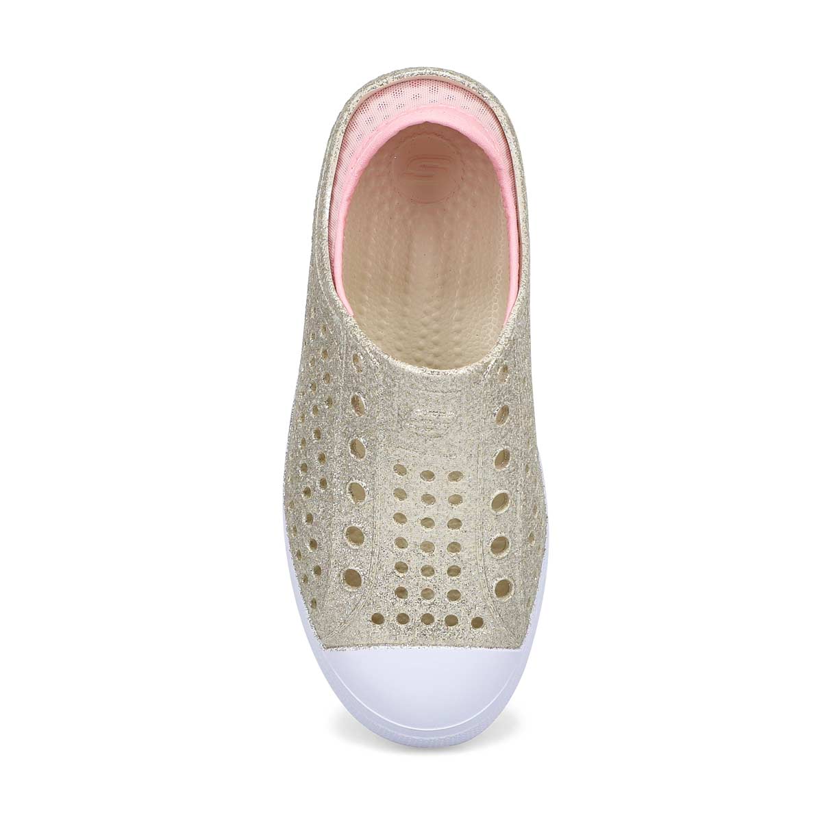 Girls' Guzman Steps Glitter Mist Slip On Shoe - Champagne