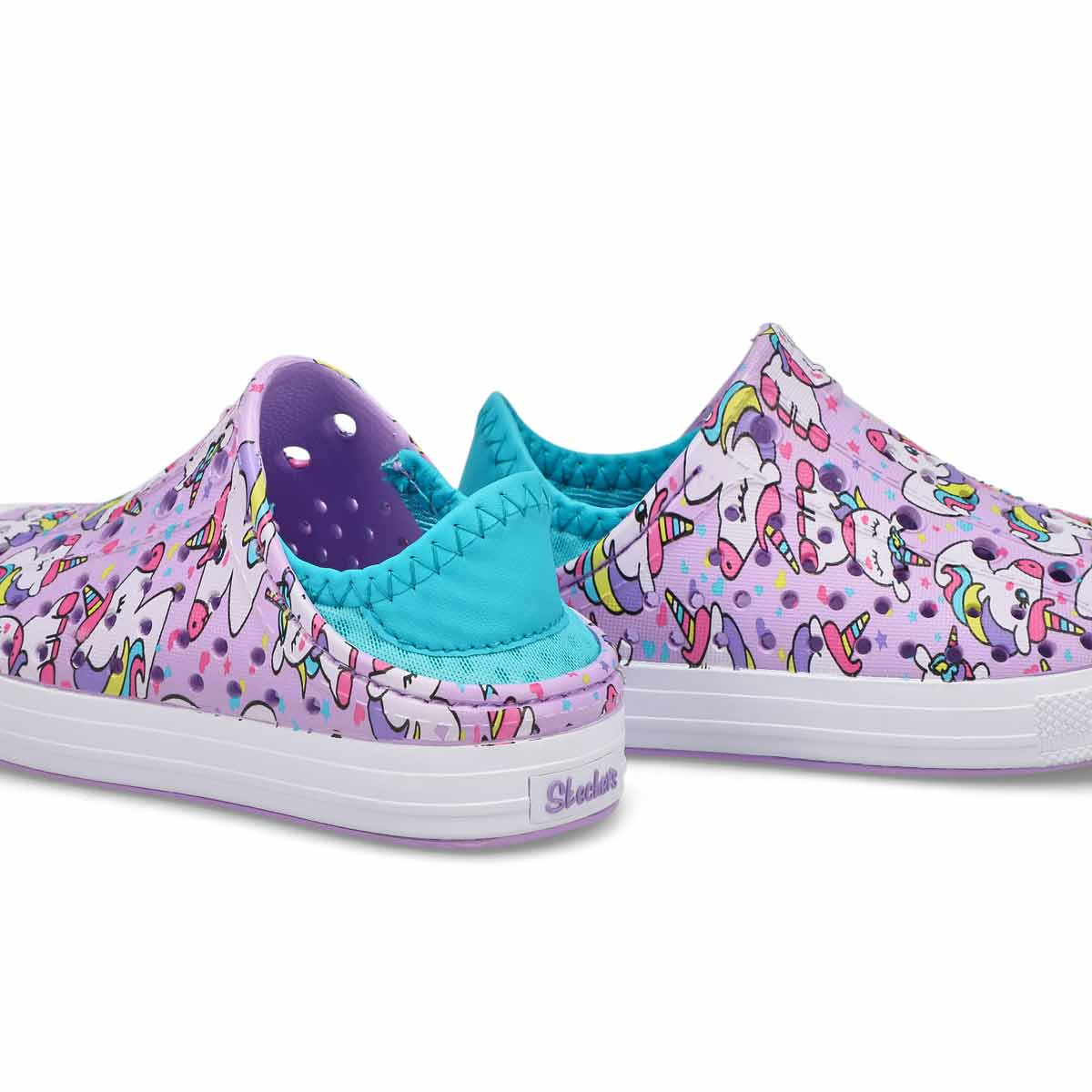 Girls' Guzman Steps Shoe - Lavender/Aqua