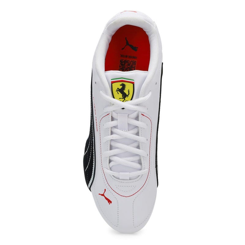 Men's Ferrari Catch Lace Up Sneaker - White/Black