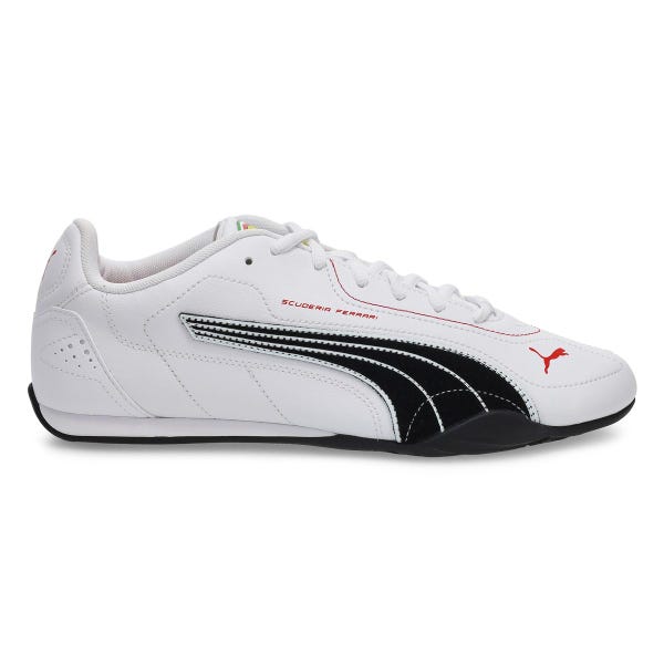 Men's Ferrari Catch Lace Up Sneaker - White/Black