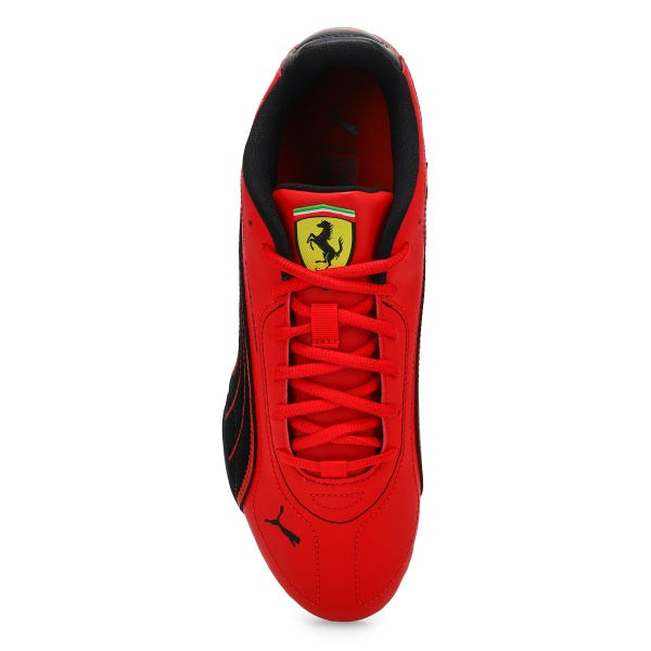 Men's Ferrari Catch Lace Up Sneaker - Rosso Corsa/Black