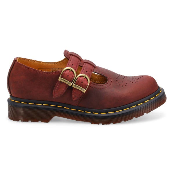 Dr Martens 8065 Mary Jane - Cherry Red Crazy Horse