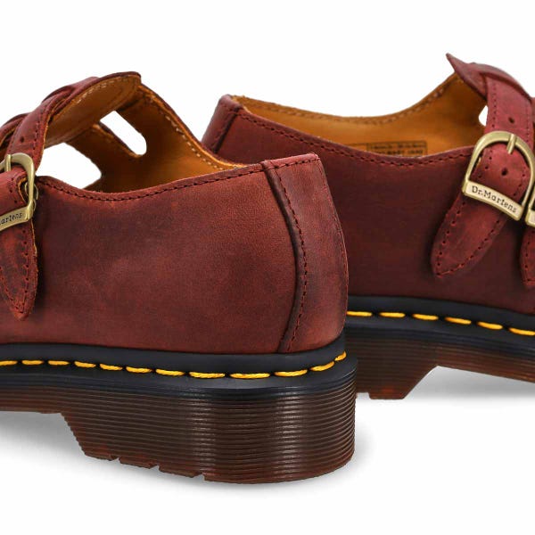 Dr Martens 8065 Mary Jane - Cherry Red Crazy Horse