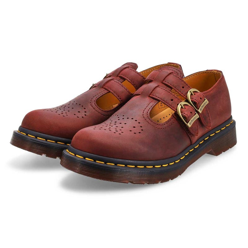 Dr Martens 8065 Mary Jane - Cherry Red Crazy Horse
