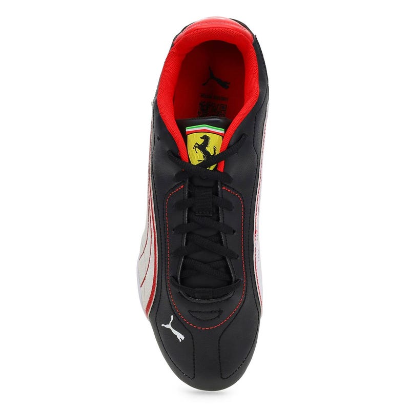 Baskets à lacets FERRARI PUMA CATCH, noir/blanc, hommes