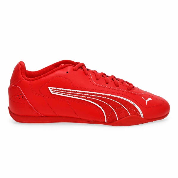 Baskets à lacets FERRARI PUMA CATCH, blanc/rouge, hommes