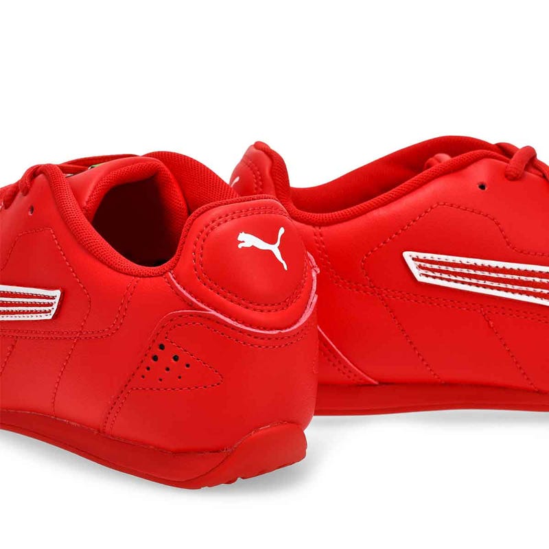 Baskets à lacets FERRARI PUMA CATCH, blanc/rouge, hommes