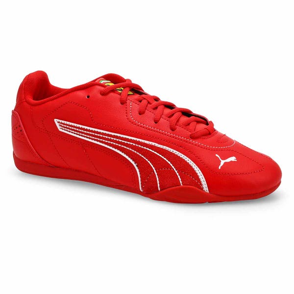 Baskets à lacets FERRARI PUMA CATCH, blanc/rouge, hommes
