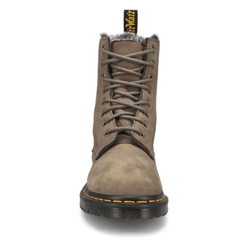 Women's Serena 8-Eye Lined Combat Boot - Nickel Gr