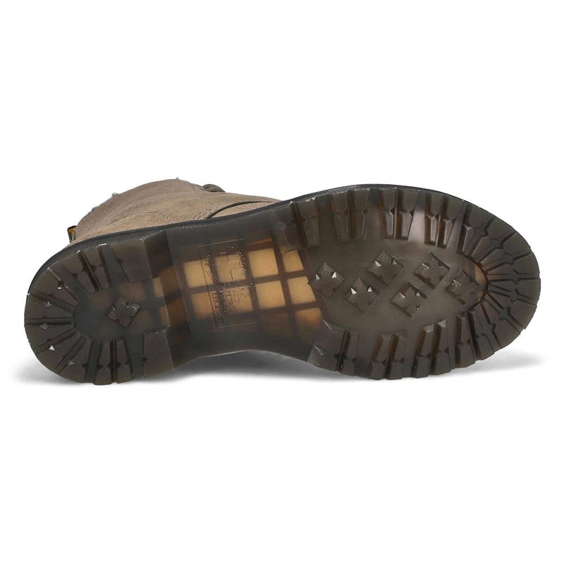 Women's Serena 8-Eye Lined Combat Boot - Nickel Grey