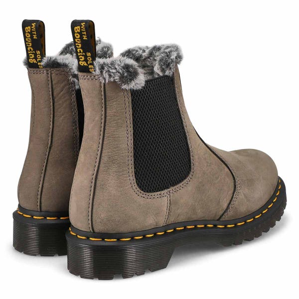 Botte Chelsea avec fausse fourrure 2976 LEONORE, nickel/gris, femmes