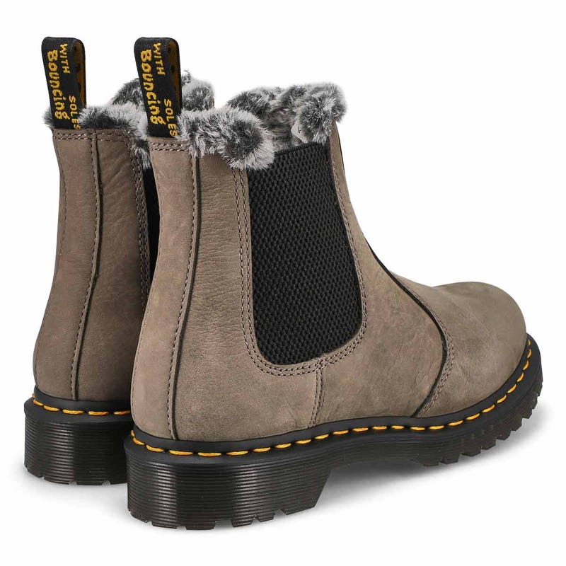 Botte Chelsea avec fausse fourrure 2976 LEONORE, nickel/gris, femmes