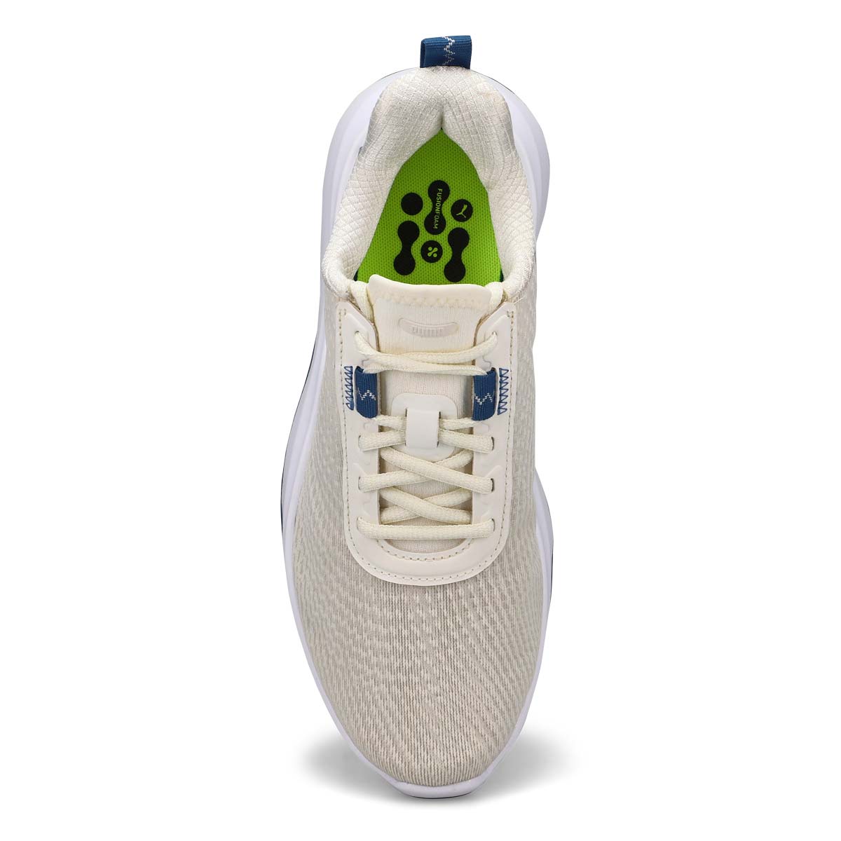 Women's Fusion Crush Sport Waterproof Golf Shoe - Warm White/Blue Horizon