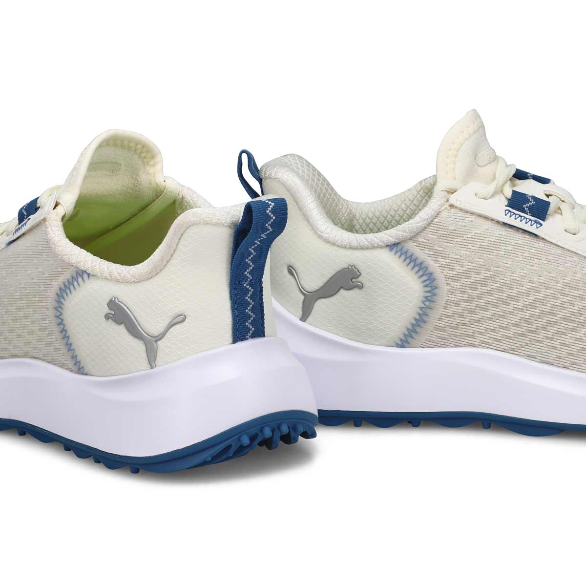 Women's Fusion Crush Sport Waterproof Golf Shoe - Warm White/Blue Horizon