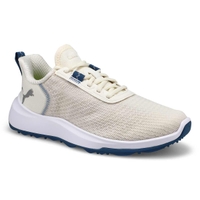 Women's Fusion Crush Sport Waterproof Golf Shoe - Warm White/Blue Horizon