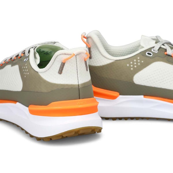 Chaussure de golf imperméable IGNITE ELEVATE X, gris paisible/mousse veloutée/orange fluo, hommes