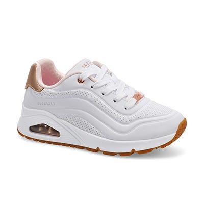 Baskets à lacets UNO GEN1 SHIMMER WAVE, blanc, filles