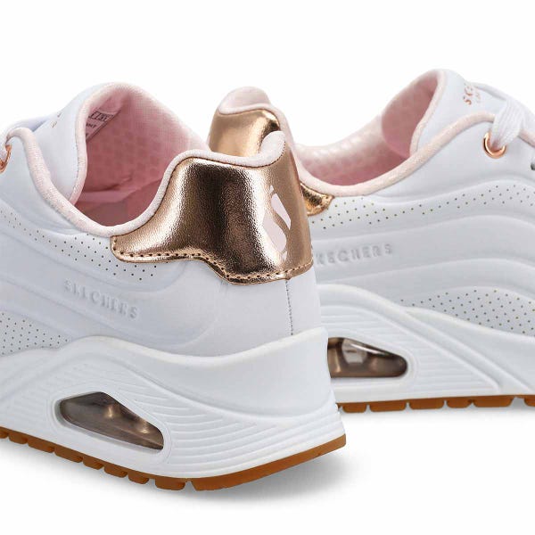 Baskets à lacets UNO GEN1 SHIMMER WAVE, blanc, filles