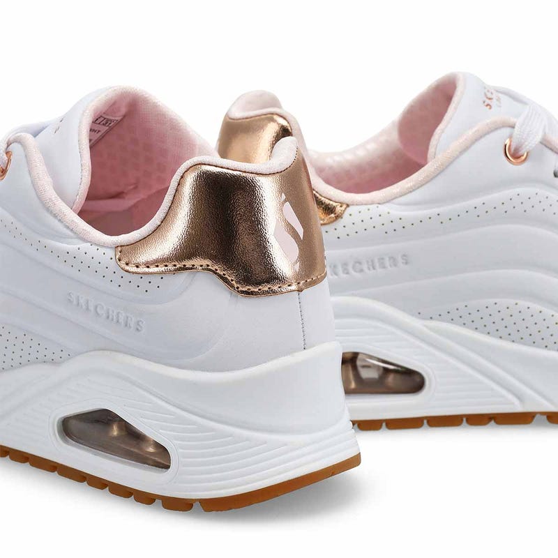 Baskets à lacets UNO GEN1 SHIMMER WAVE, blanc, filles