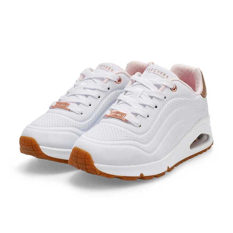 Baskets à lacets UNO GEN1 SHIMMER WAVE, blanc, filles