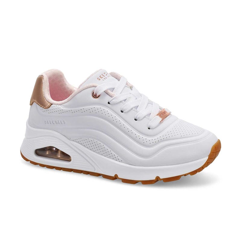Baskets à lacets UNO GEN1 SHIMMER WAVE, blanc, filles
