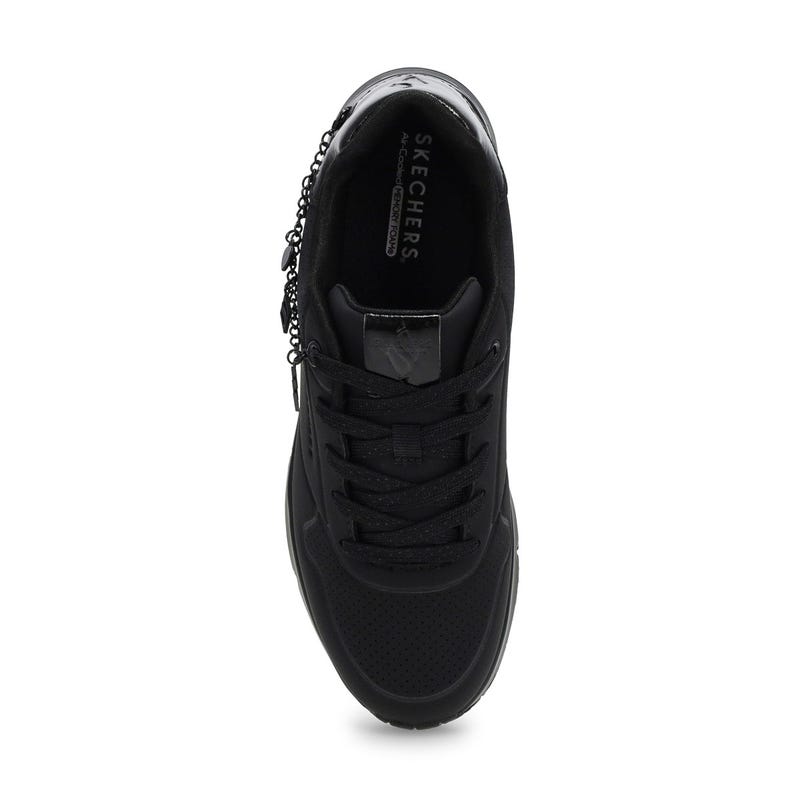 Girls'  Uno Gen1 She's Charming Lace Up Sneaker - Black/Black