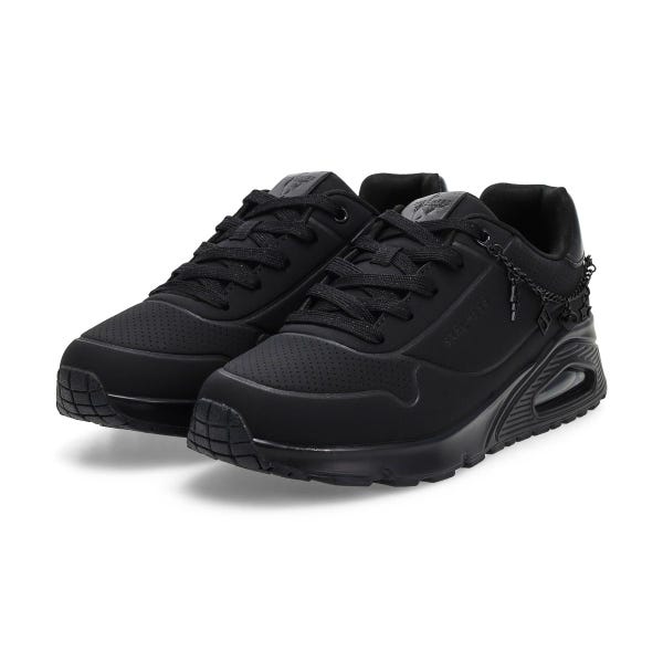 Girls'  Uno Gen1 She's Charming Lace Up Sneaker - Black/Black