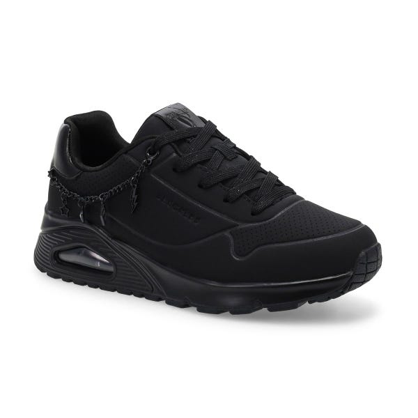 Girls'  Uno Gen1 She's Charming Lace Up Sneaker - Black/Black