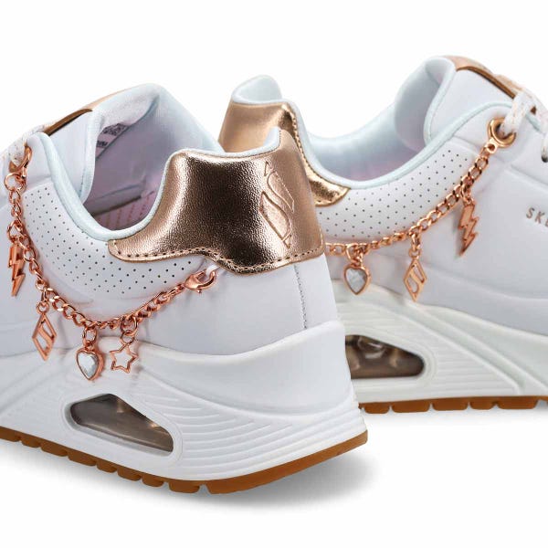 Baskets à lacets UNO GEN1 SHE'S CHARMING, blanc/or rose, filles