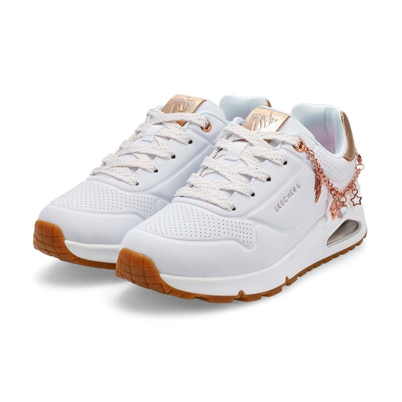 Baskets à lacets UNO GEN1 SHE'S CHARMING, blanc/or rose, filles